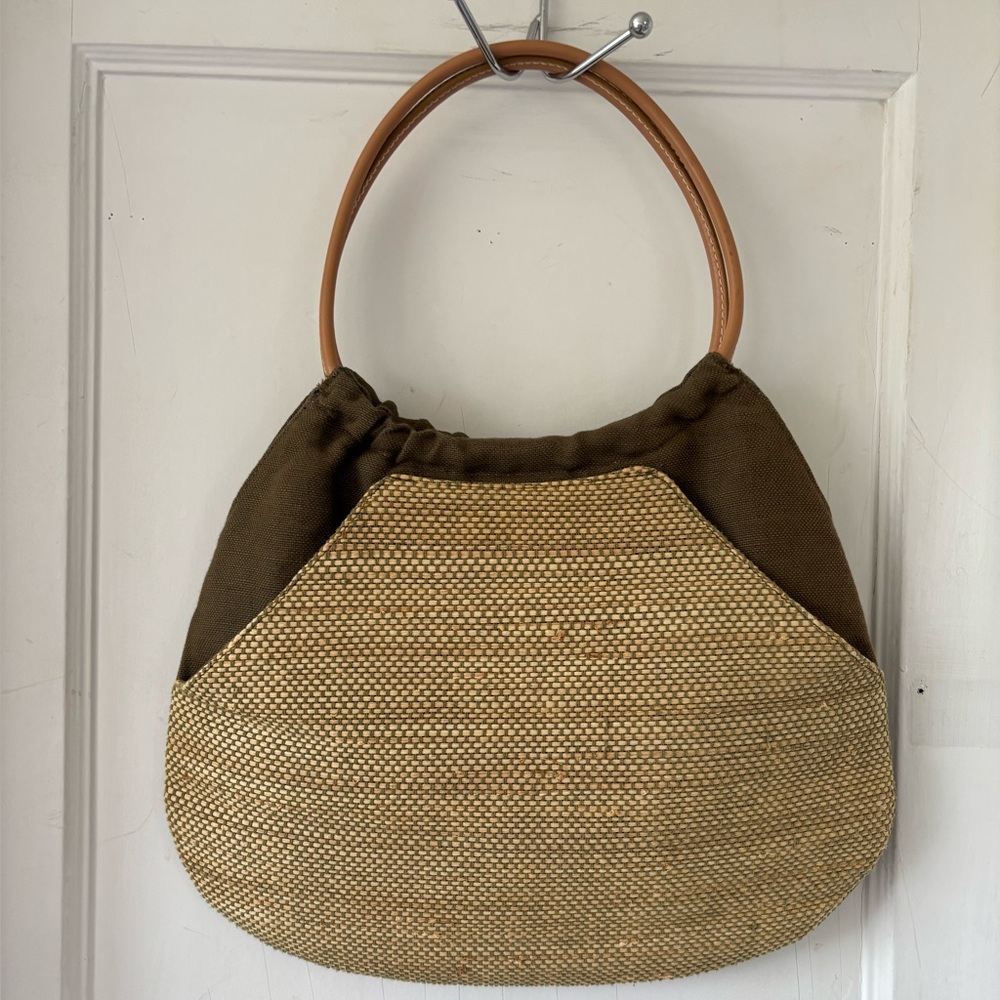 NWOT GAP Brown and Tan burlap bag